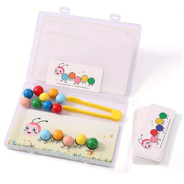 Ecotoys Apilamiento de Gusanos Arcoíris | Apilar Jugando - Juguete Educativo Montessori de Apilamiento
